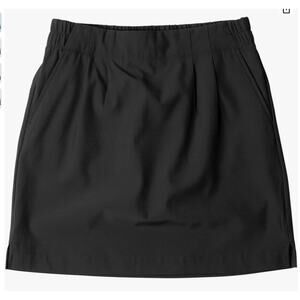 KAVU Windswell Skirt with Pockets - athletic, quick-dry  | Sz L, Black NEW